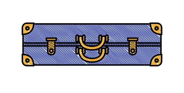 Reisekoffer isoliert Symbol — Stockvektor