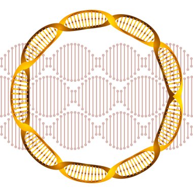 dairesel DNA zincir bilimi simgesi
