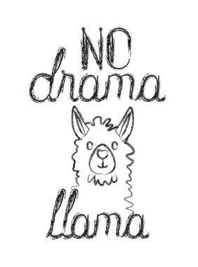 messsage el yazı tipi ile lama hayvan