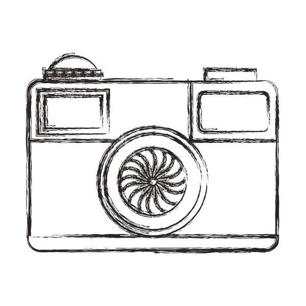 Appareil photo icône isolée photographique — Image vectorielle