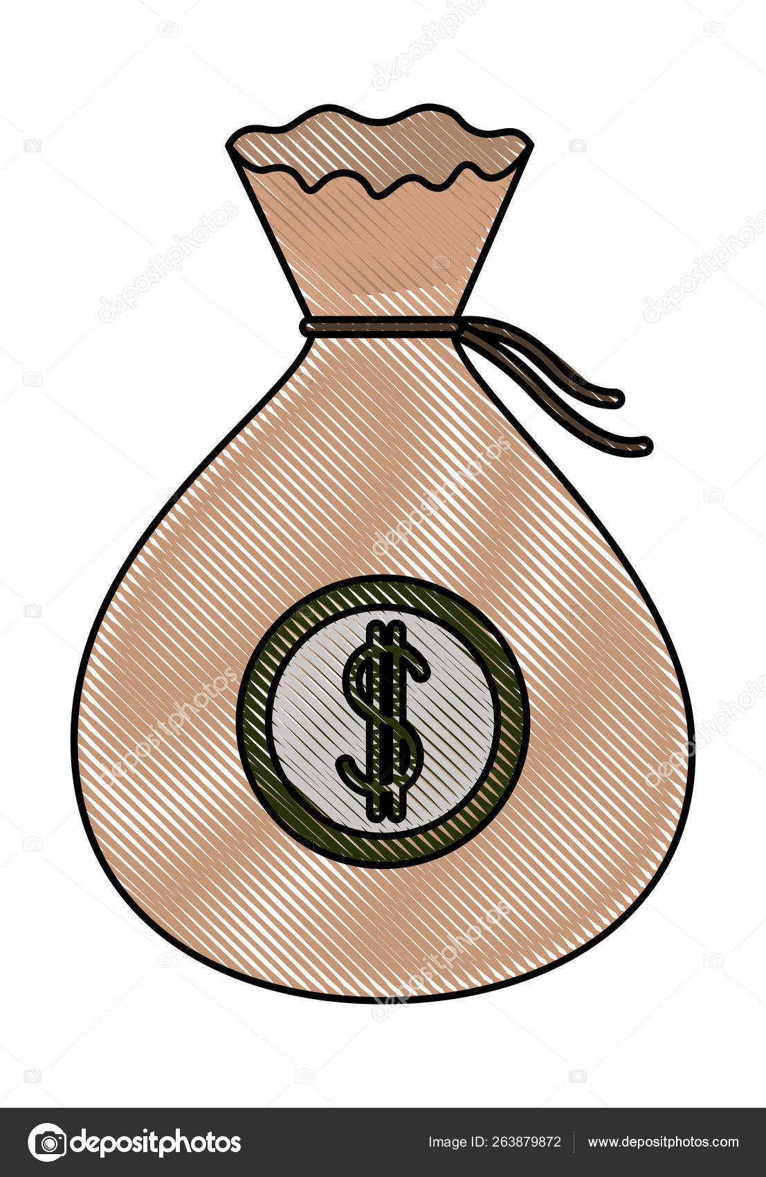 Money Bag Isolated Icon Stock Vector C Grgroupstock 263879872 - 
