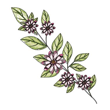 güzel çiçek ve Leafs Bahçe