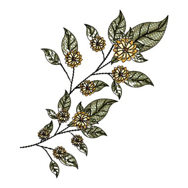 güzel çiçek ve Leafs Bahçe