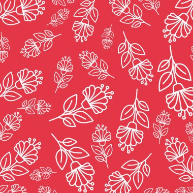 güzel çiçekler dekoratif desen izole simgesi