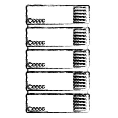 Tower sunucu izometrik simgesi