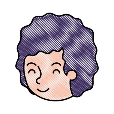 young man avatar head character