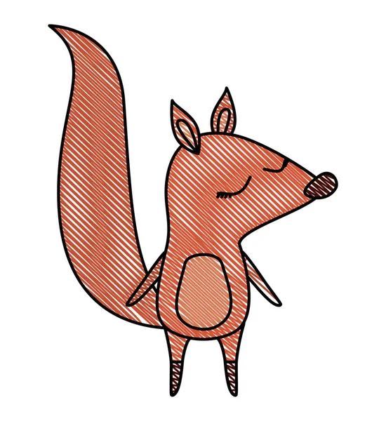 Animal de ardilla salvaje icono — Archivo Imágenes Vectoriales