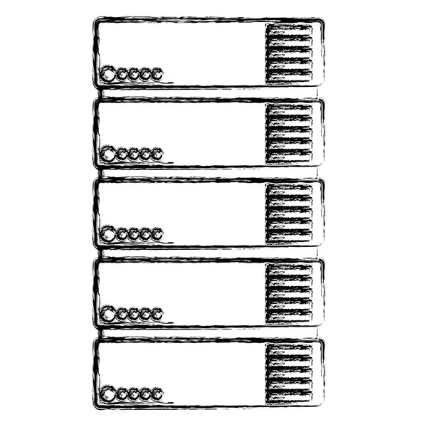 Ícone isométrico do servidor de torre —  Vetores de Stock