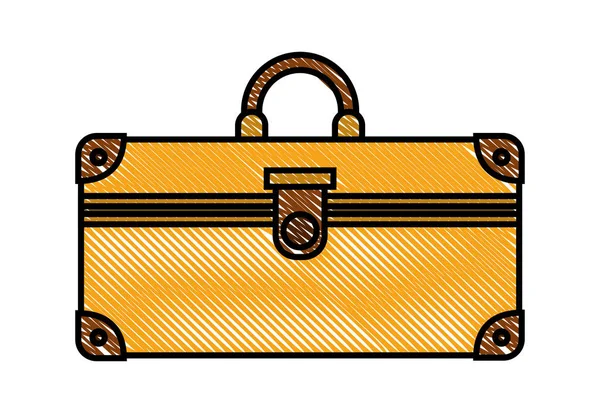 Valise voyage icône isolée — Image vectorielle