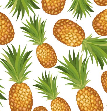 ananas taze meyve desen arka plan