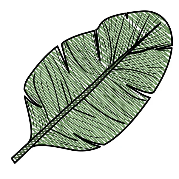 Ökologisches Symbol der Blattpflanze — Stockvektor