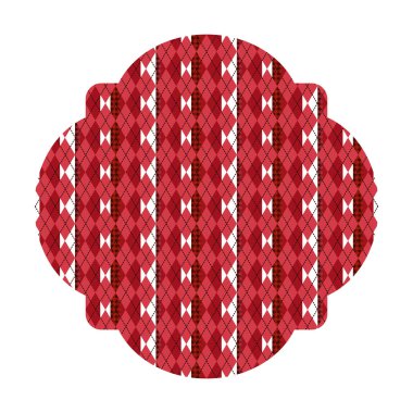 geometrik tekstil desenli çerçeve