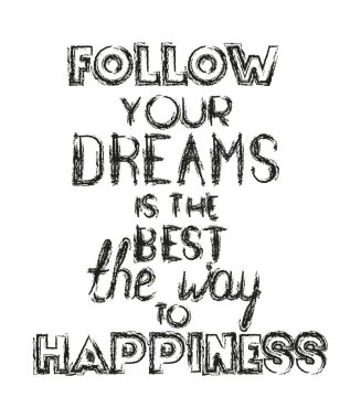 El yapımı yazı ile mutlu mesaj