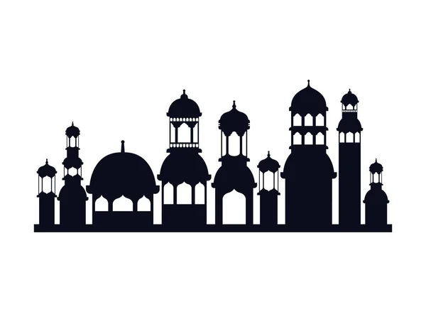 Ramadánu Kareem, ikona budovy — Stockový vektor