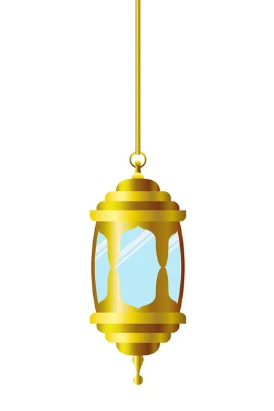 Рамадан Карим фонарь висит значок — стоковый вектор