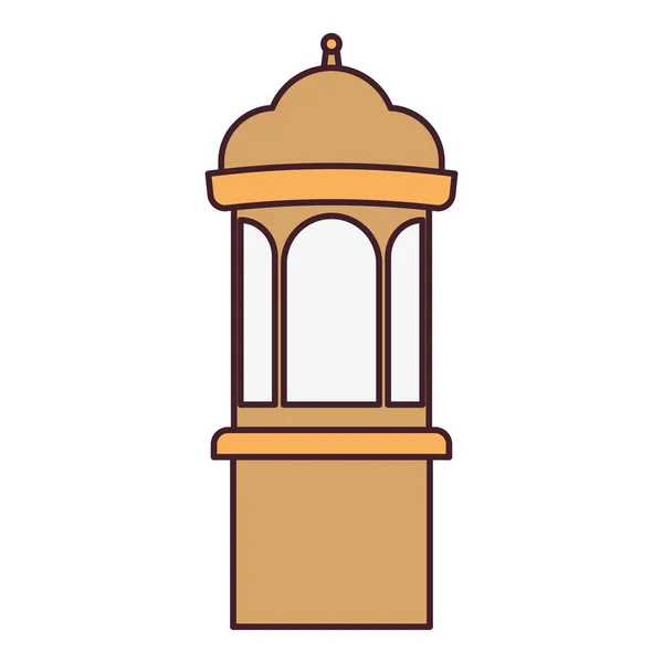 Ramadan kareem lantern isolated icon — Stock Vector