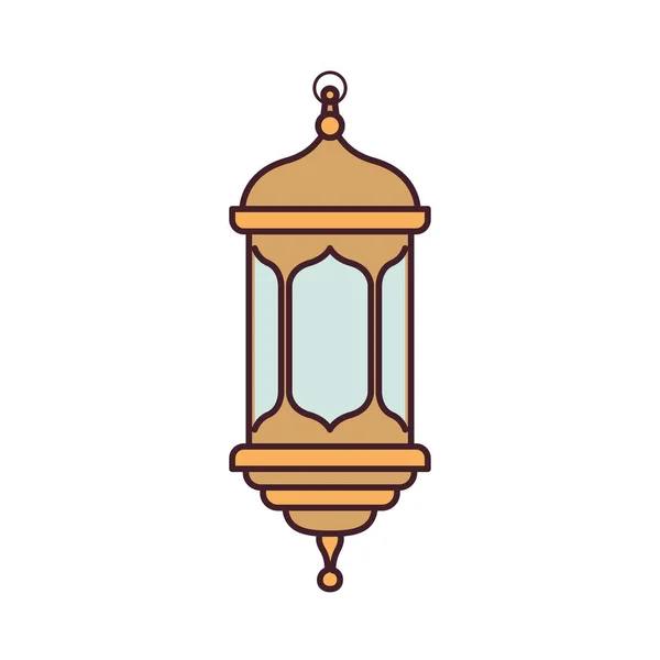 Ramadan Kareem lantaarn geïsoleerd icoon — Stockvector