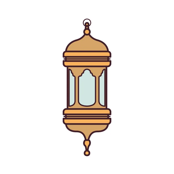 Ramadan Kareem lantaarn geïsoleerd icoon — Stockvector