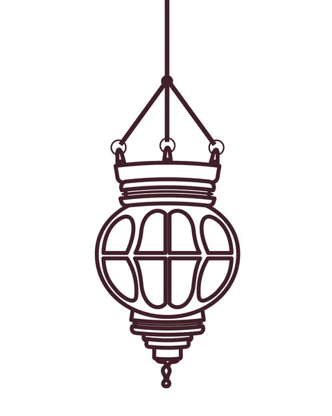 Ramadan Kareem latarnia wisząca ikona — Wektor stockowy