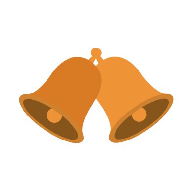 sevimli çan izole simgesi