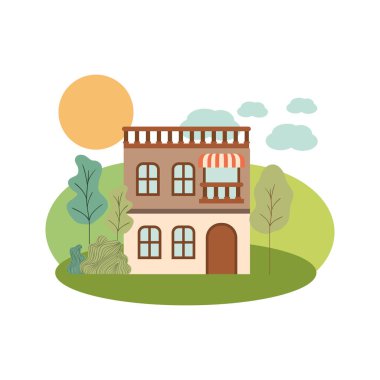 peyzaj ön manzaralı ev