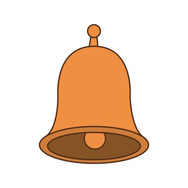sevimli çan izole simgesi