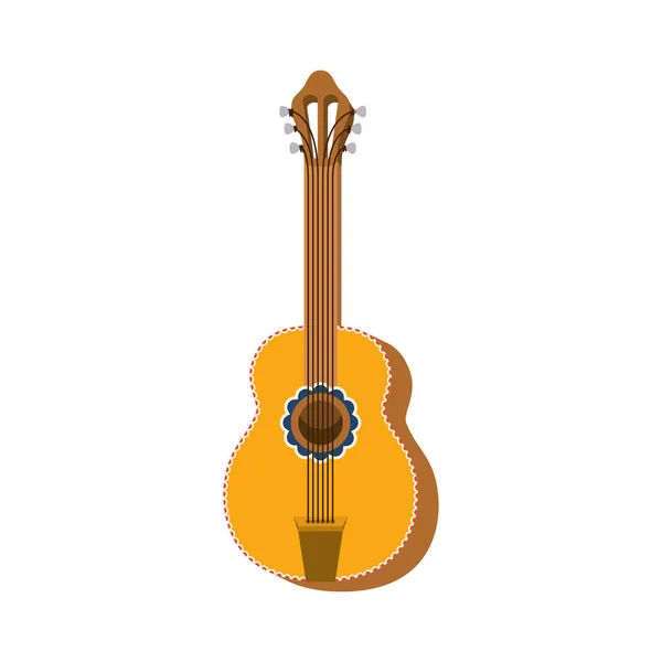 Musical instrument guitar icon — Stock Vector
