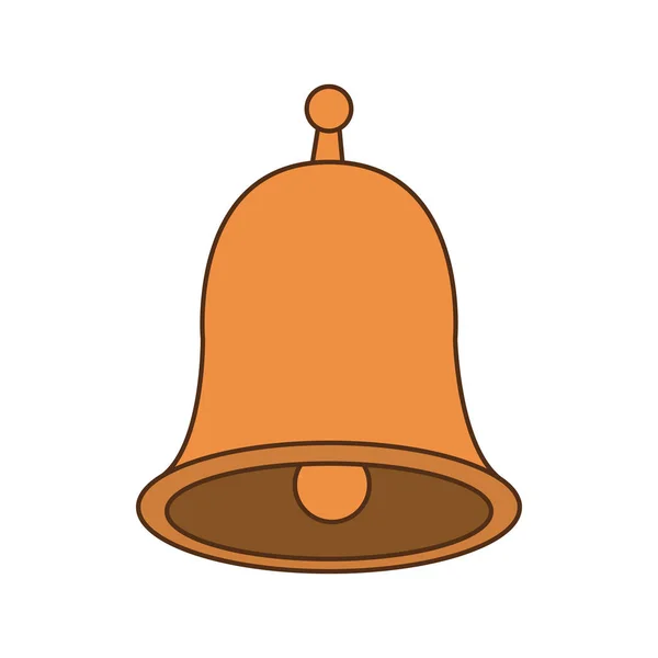 Lindo campana aislado icono — Vector de stock