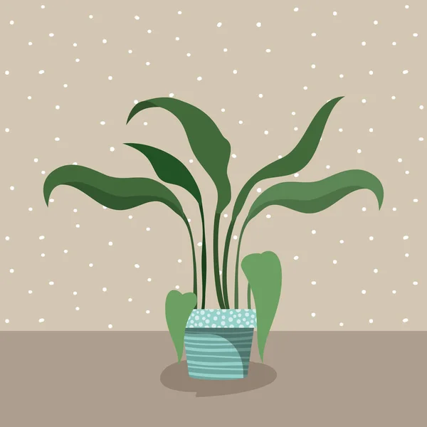 Planta de sala no ícone do pote —  Vetores de Stock