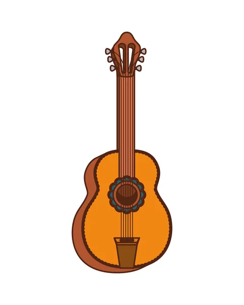 Strumento musicale icona della chitarra — Vettoriale Stock