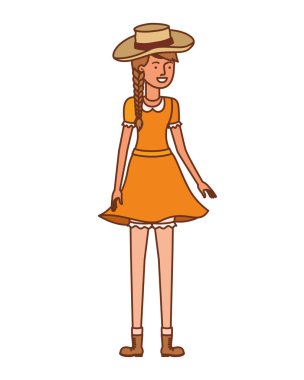 hasır şapkalı çiftçi kadın