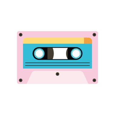 retro kaset müzik simgesi