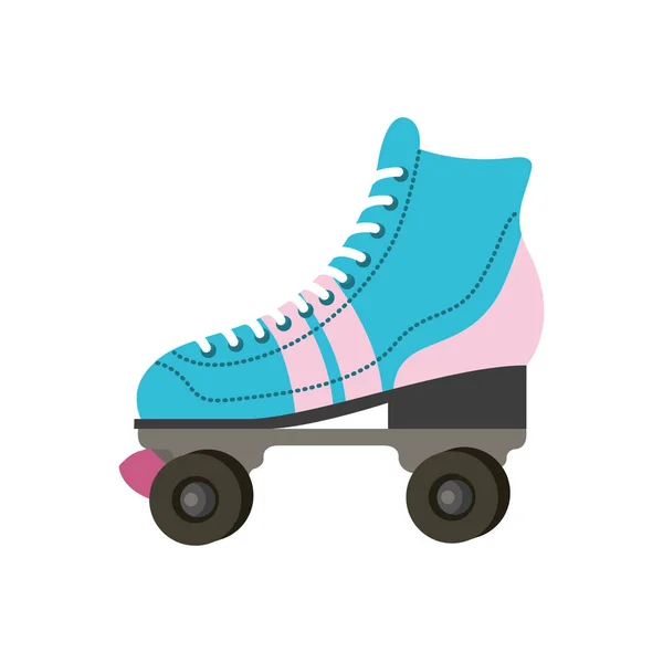 Rouleaux de skate icône de ninetys — Image vectorielle