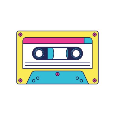 retro kaset müzik simgesi
