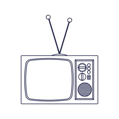 retro tv doksanlar simgesi