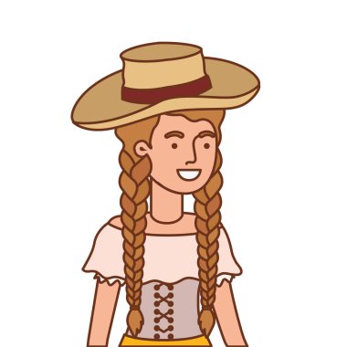 hasır şapkalı çiftçi kadın