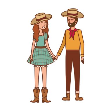 hasır şapka ile konuşan çiftçi çift