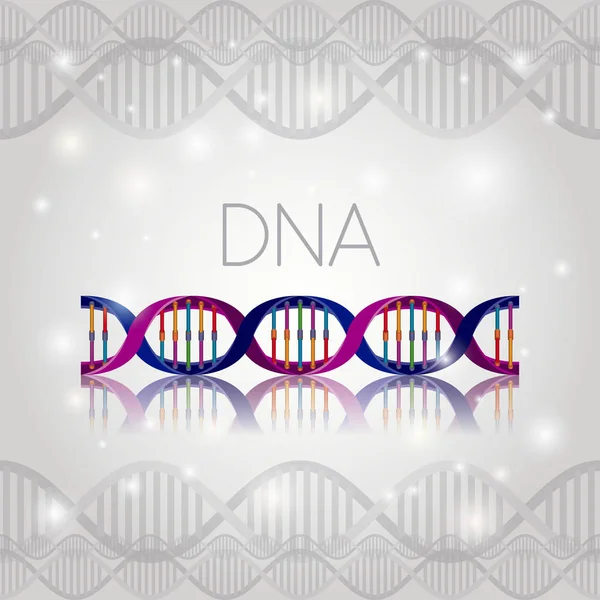 çizgi yapısı deseni üzerinde DNA molekülü