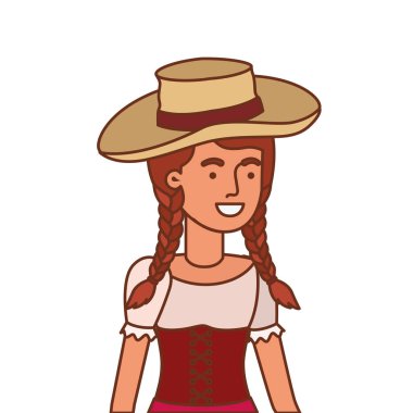 hasır şapkalı çiftçi kadın