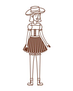 hasır şapkalı çiftçi kadın