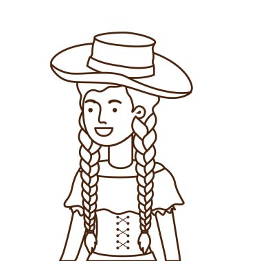 hasır şapkalı çiftçi kadın