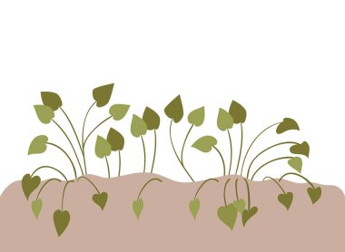 peyzaj izole simgesi bitki