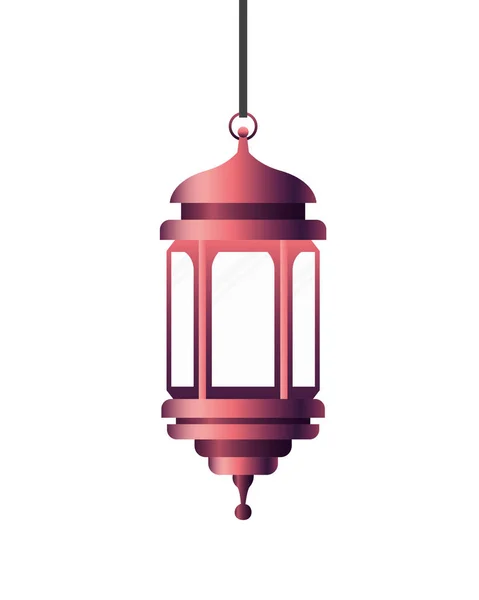 Ramadan kareem lantern hanging icon — Stock Vector