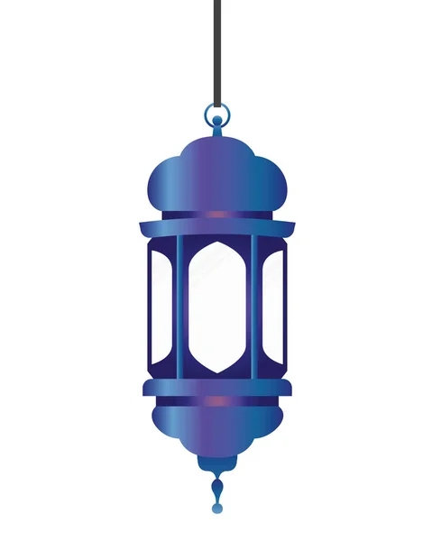 Ramadan kareem lantern hanging icon — Stock Vector