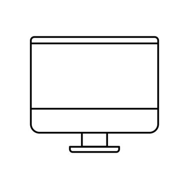 beyaz arka planlı bilgisayar ekranı