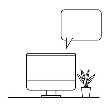 beyaz arka planlı bilgisayar ekranı