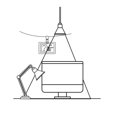 beyaz arka planlı bilgisayar ekranı