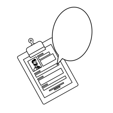 müfredat vitae beyaz arka plan silueti