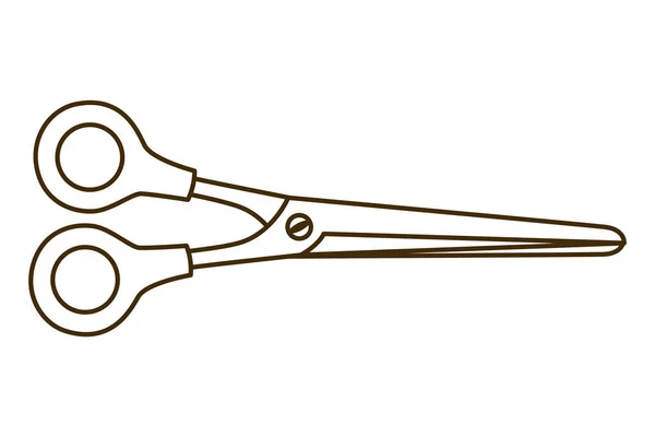 Scissor closed on white background icon — Stock Vector
