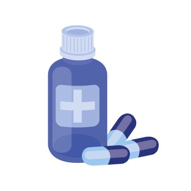 beyaz arka plan üzerinde ilaç ilaçlar